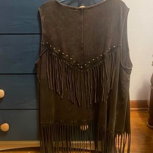 Anne French Fringe Vest